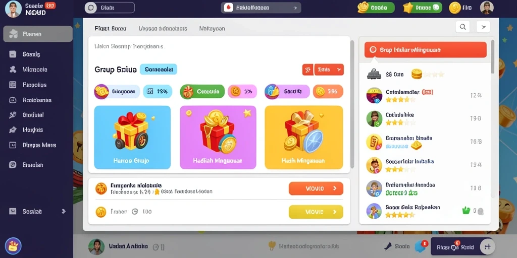 Screenshot menggambarkan interaksi sosial antar pemain.