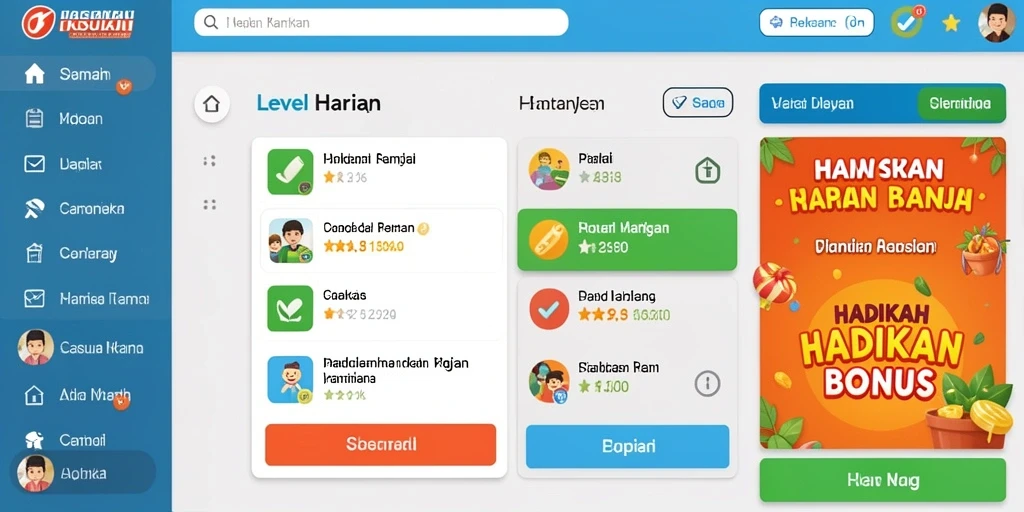 Sistem reward yang menggiurkan untuk pemain aktif.