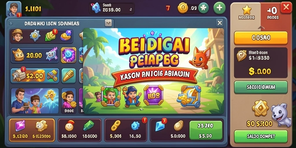 Karakter unik dan kemampuan yang bervariasi.