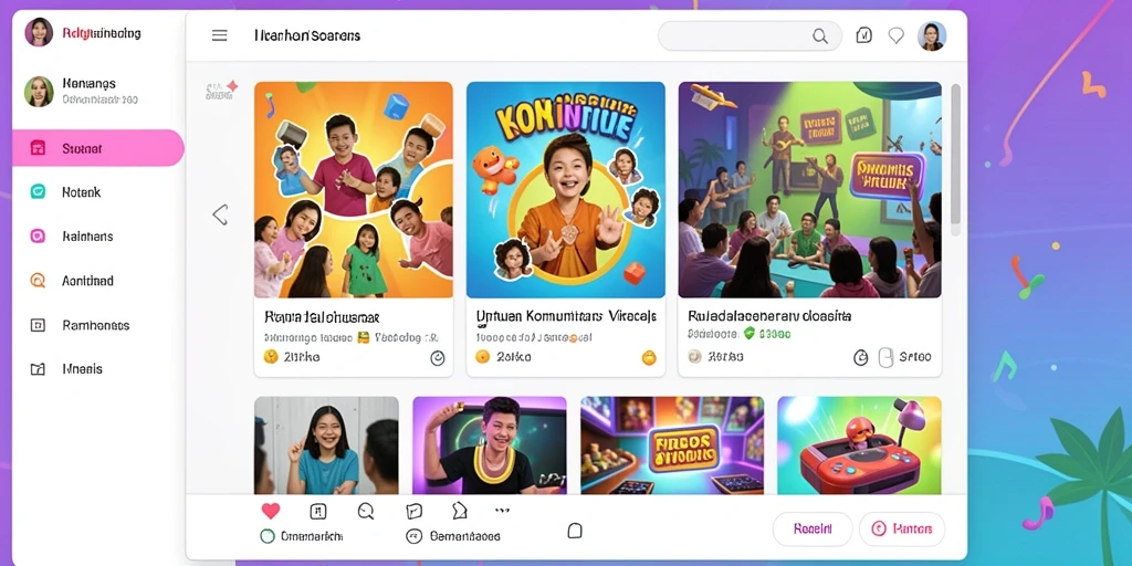 Fitur sosial untuk berinteraksi dan bersaing.