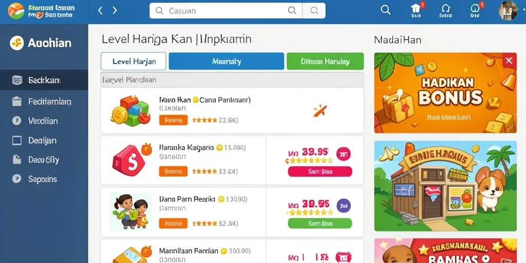 Sistem reward unik yang membuat pemain termotivasi.